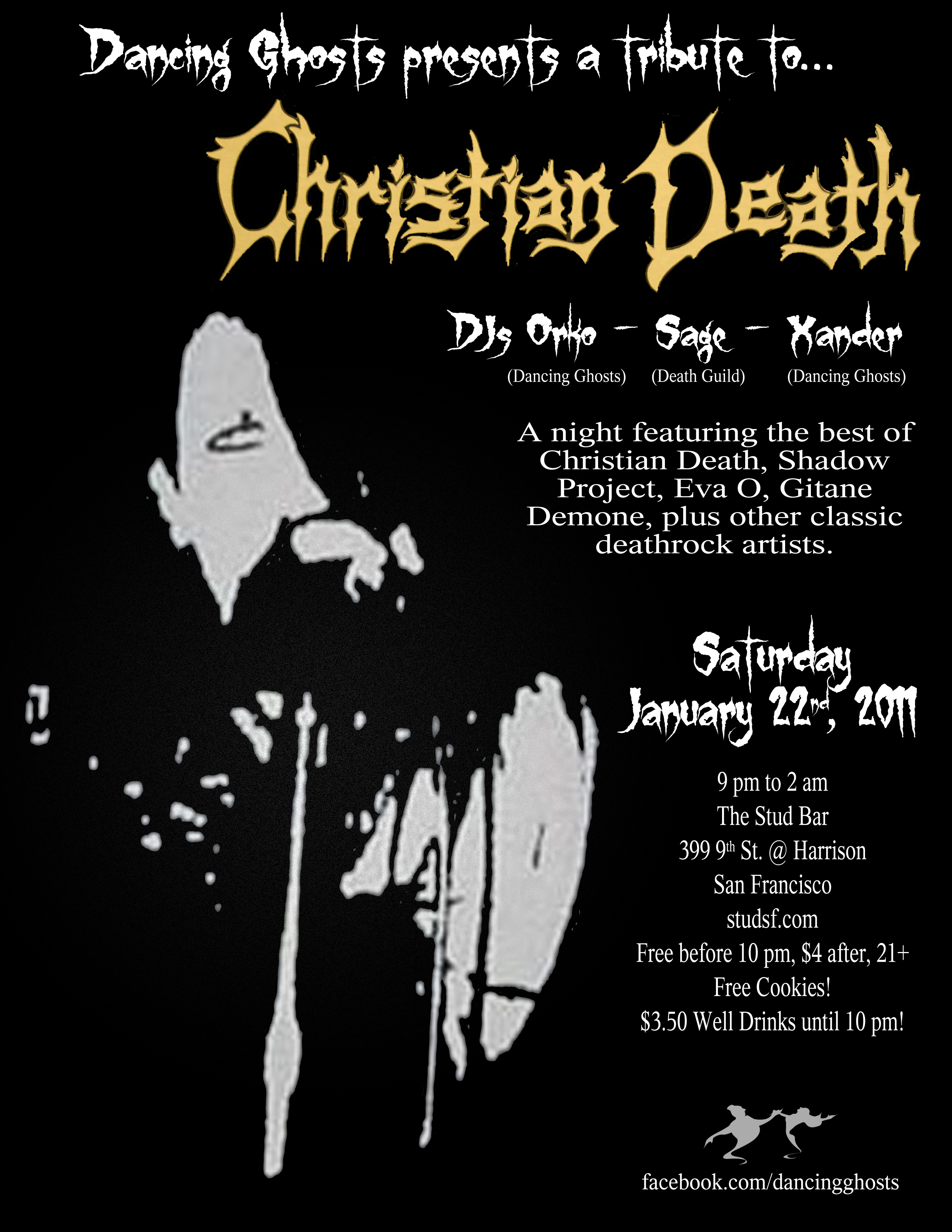 CHRISTIAN DEATH Tribute! 012211 Dancing Ghosts