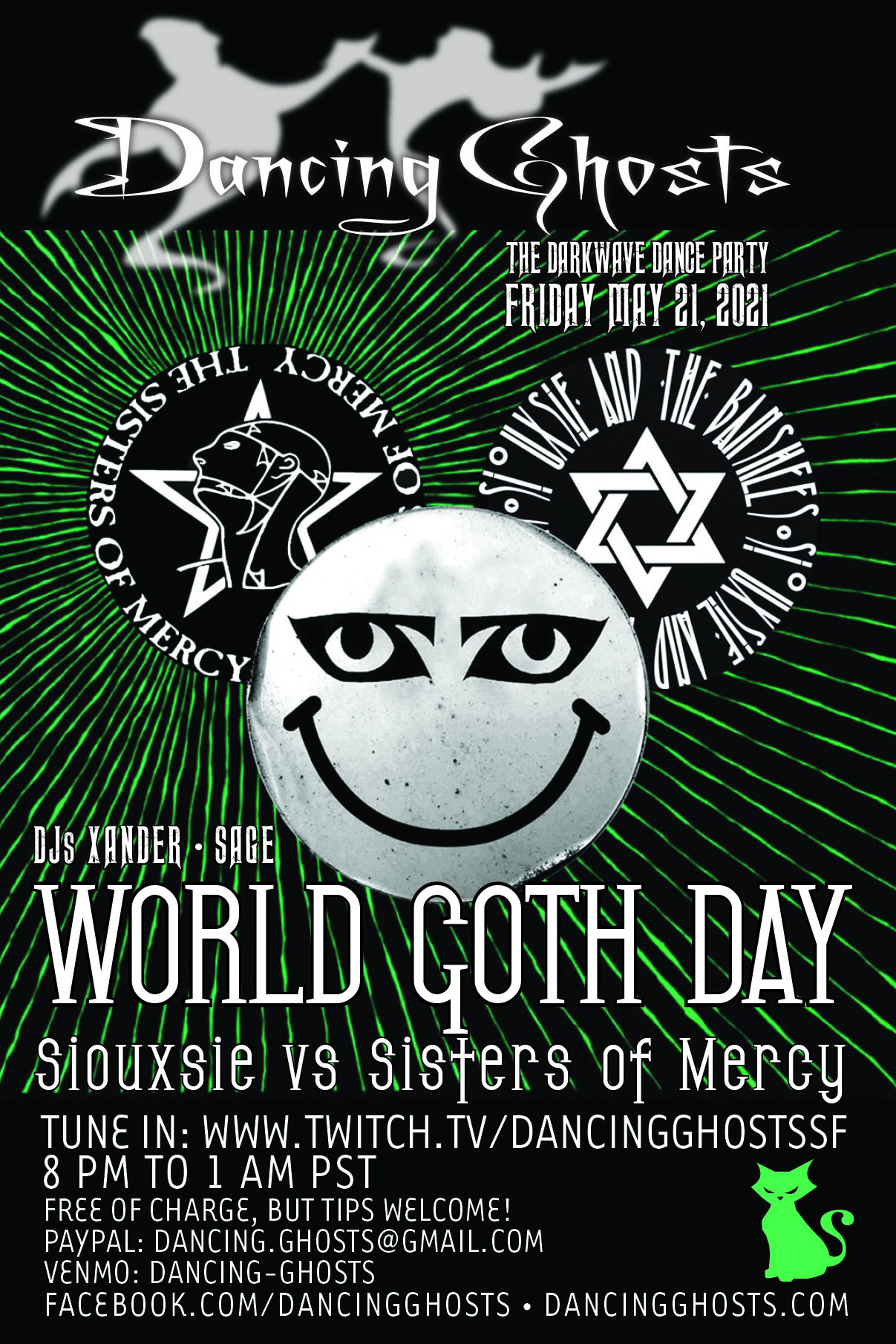 World Goth Day 2021 / Siouxsie vs Sisters / Dancing Ghosts! Dancing
